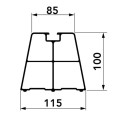 Podstawa z tworzywa sztucznego SUELO MAXI ECO 450mm