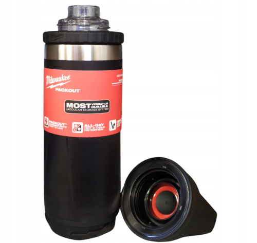 MILWAUKEE BUTELKA TERMICZNA PACKOUT 532 ML CZARNA 4932493992
