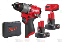 Wiertarko – wkrętarka udarowa Milwaukee M12FPD2-602X 45Nm 12V aku. 2x 6 Ah, ładowarka, walizka  4933479870