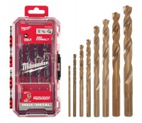Milwaukee  Zestaw Wierteł do metalu  HSS-Co RED COBALT 3-10 mm 8szt.  4932499256