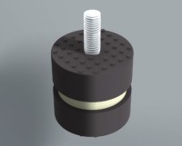 Amortyzatory elastomerowe do pomp ciepła klimatyzatora 100 - 350 kg  9898-132 czerwone